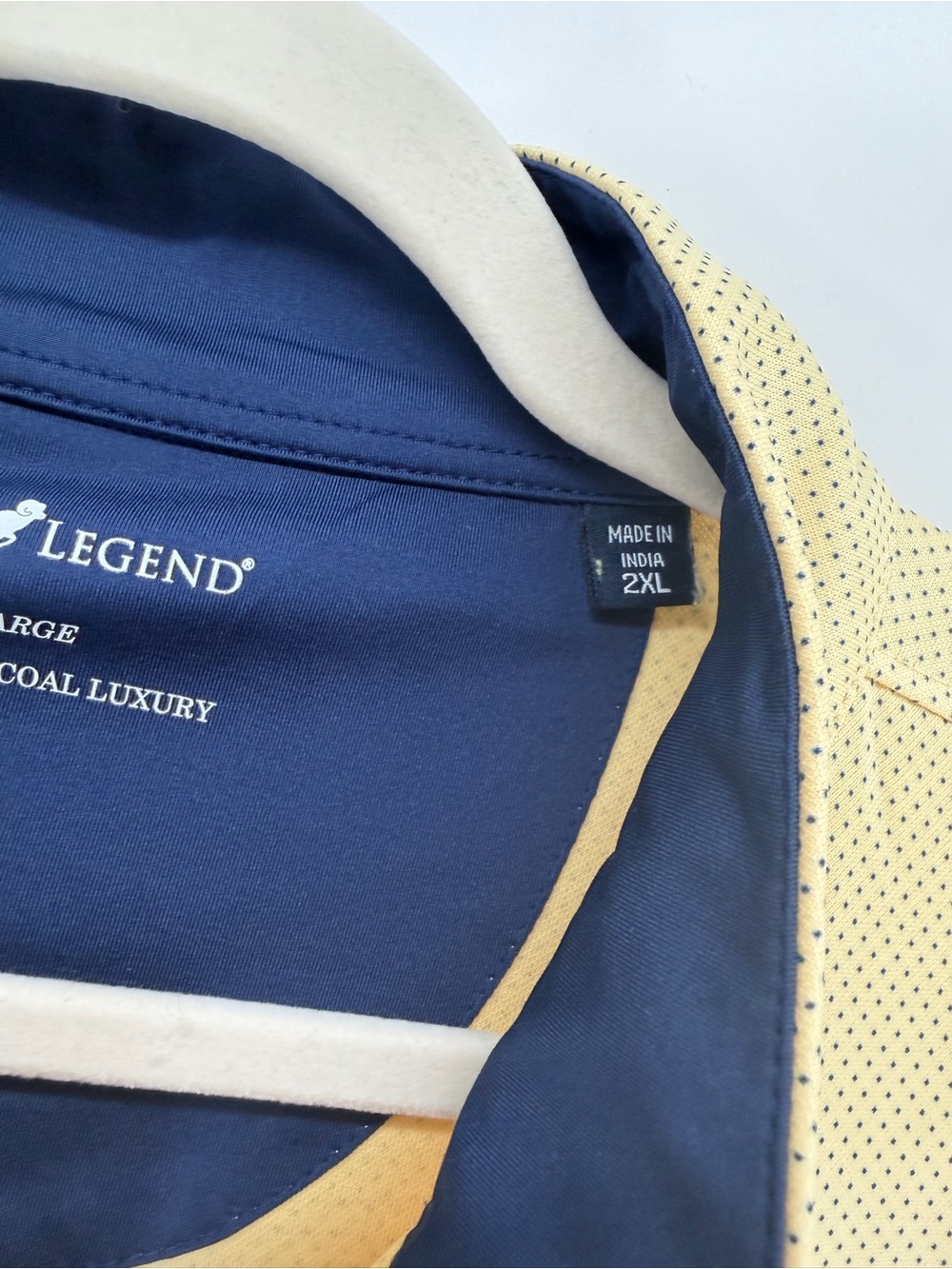 Horn Legend West Virginia University WVU Quarter Zip Pullover Gold Mens 2XL - Picture 5 of 7